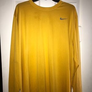 Yellow Long Sleeve Nike Tee